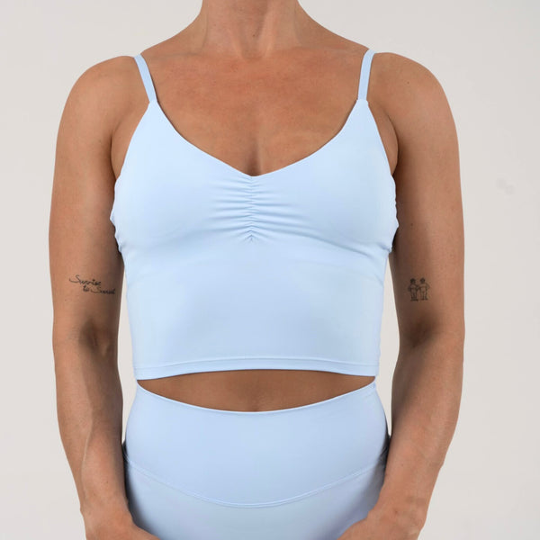 Triangle Shape Top - Baby Blue