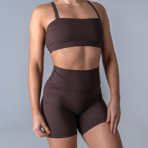 Opule Bandeau Bra - Espresso