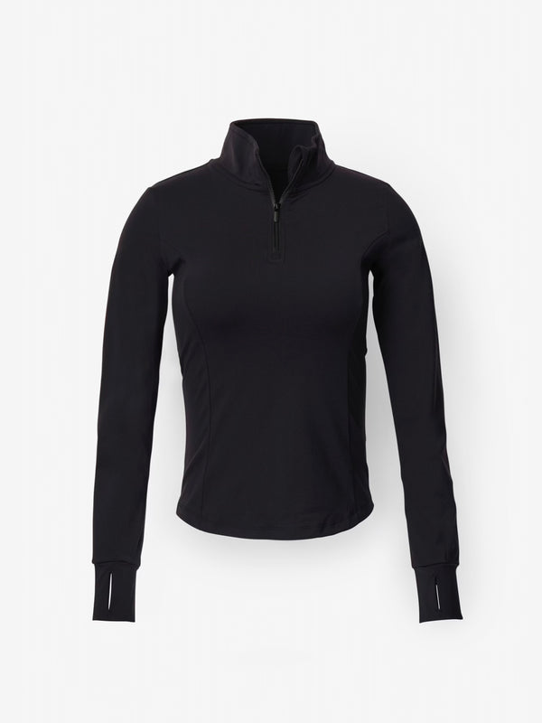 Shape Half Zip Black