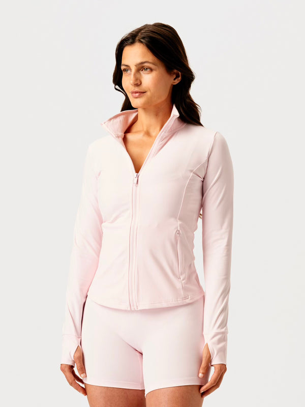 Core Zip Jacket Baby Pink