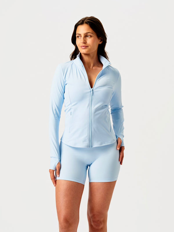 Core Zip Jacket Baby Blue