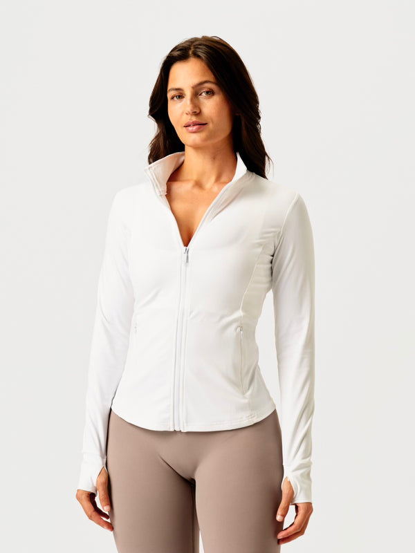 Core Zip Jacket White