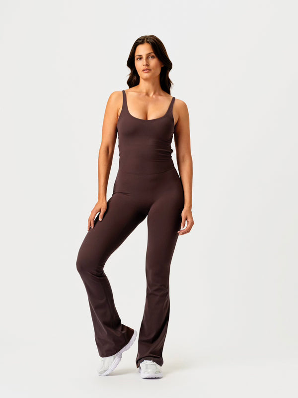 Opule Yoga Jumpsuit - Coffee