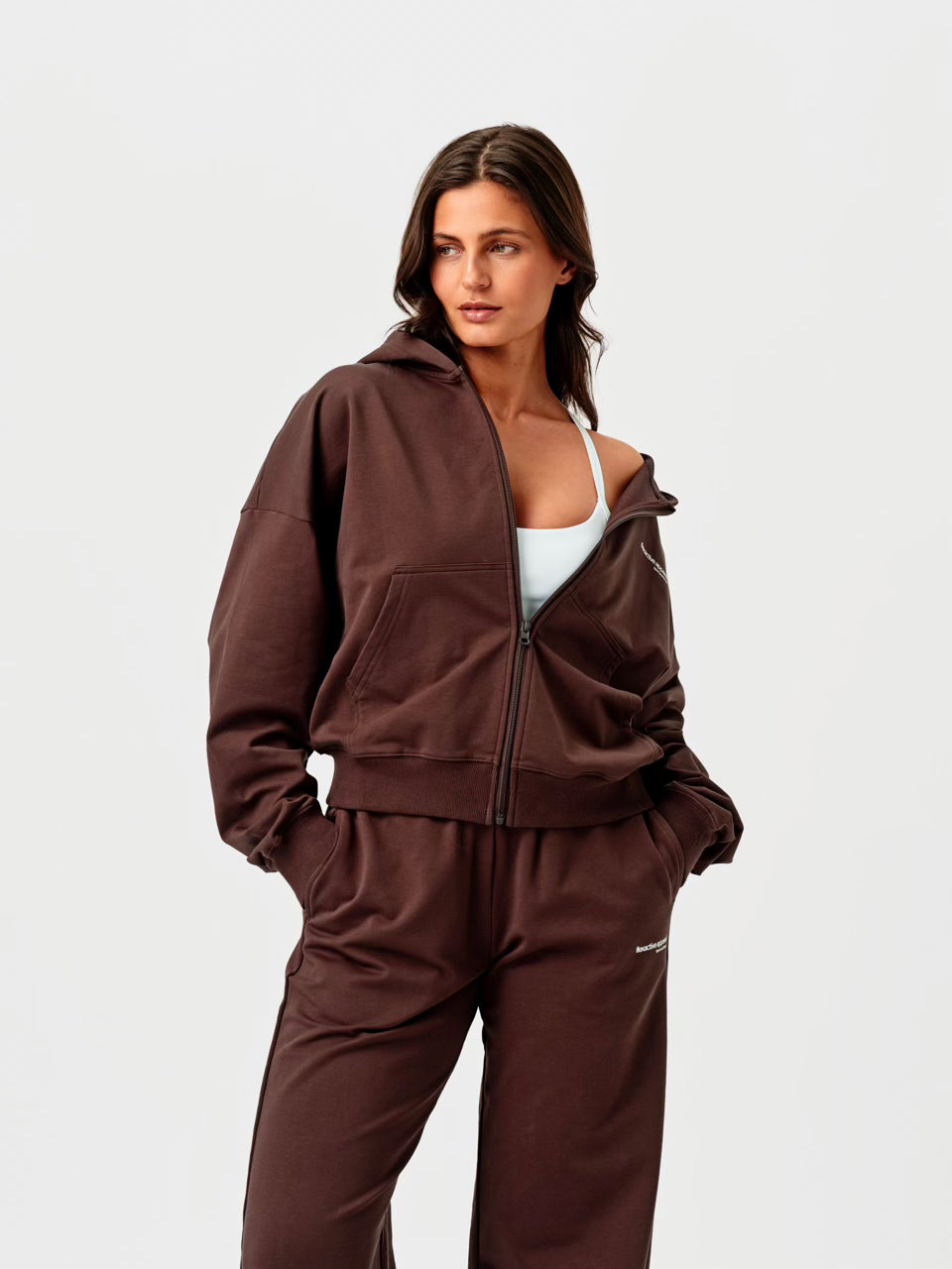 avalone flex gabardine w zip hoodie サイズ3 flexactive Zip Hoodie Espresso – flexwear.no