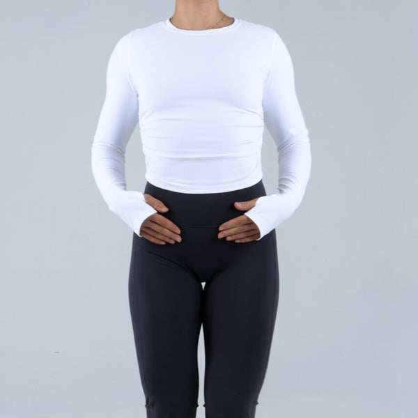 Opule Scrunch Longsleeve - White
