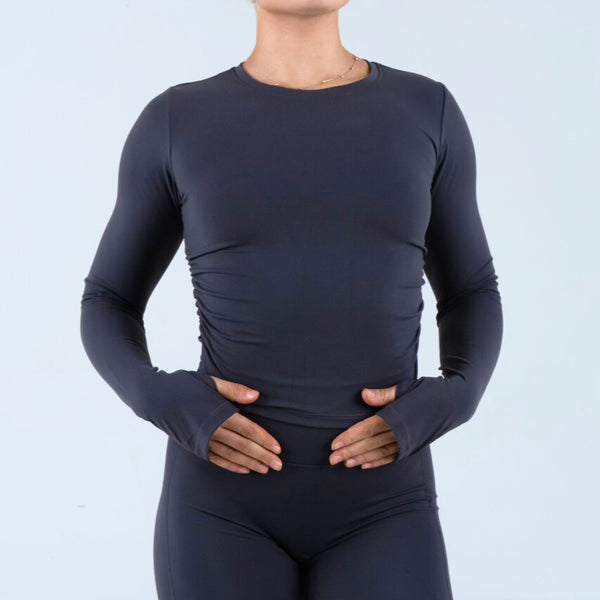Opule Scrunch Longsleeve - Deep Grey