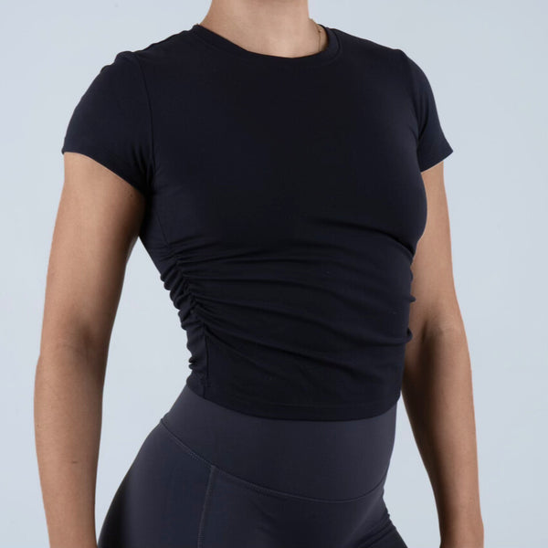 Opule Scrunch Tee - Black