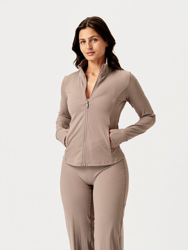 Core Zip Jacket Latte