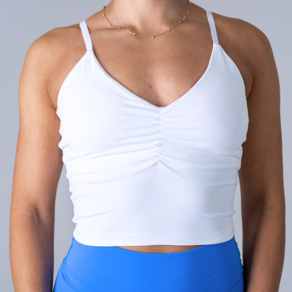 Triangle Shape Top - White