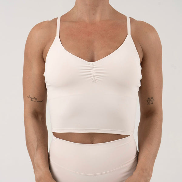 Triangle Shape Top - Bone