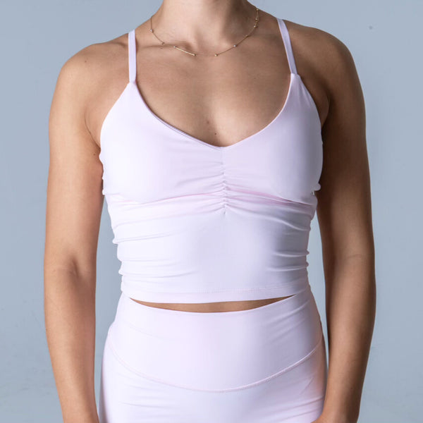 Triangle Shape Top - Baby pink