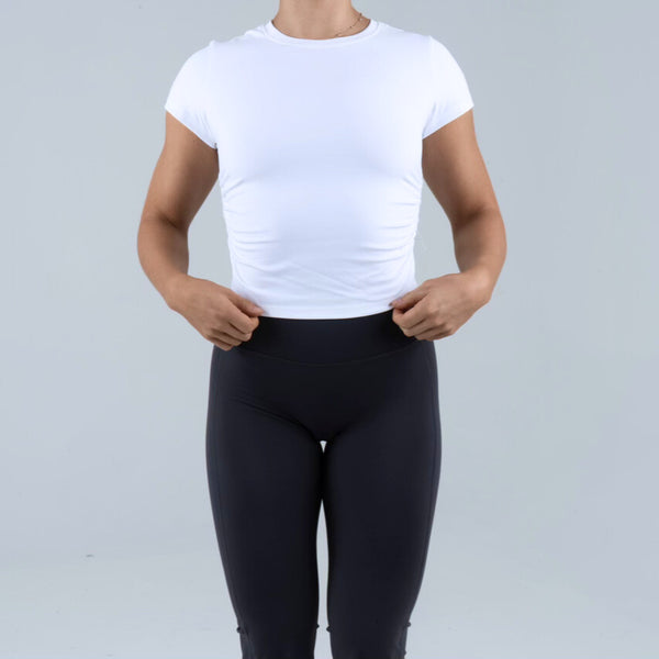 Opule Scrunch Tee - White
