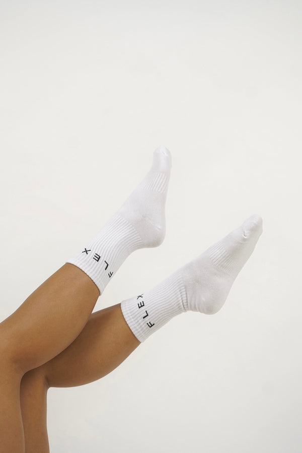 Flex Crew socks - White