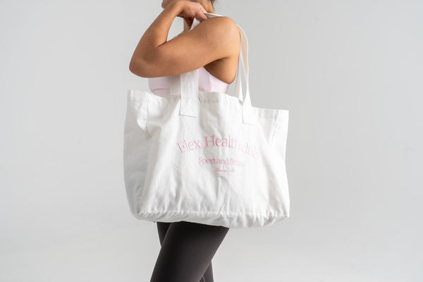 Health Club Tote Bag White