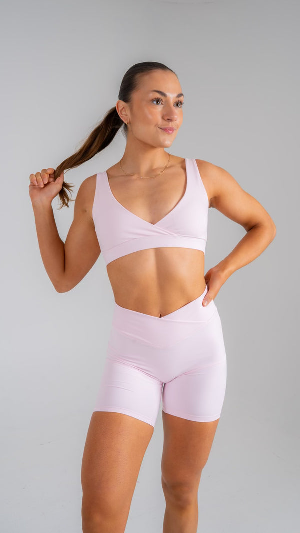 Opule Wrap shorts Baby pink