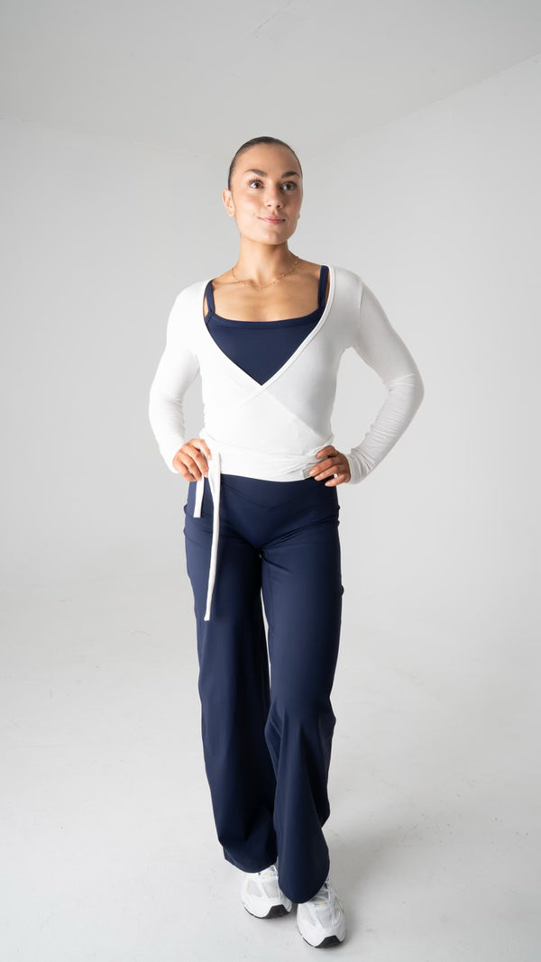 Wrap Straigth Leg Pants Midnight