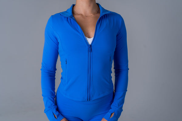 Opule Shape Jacket - Royal Blue