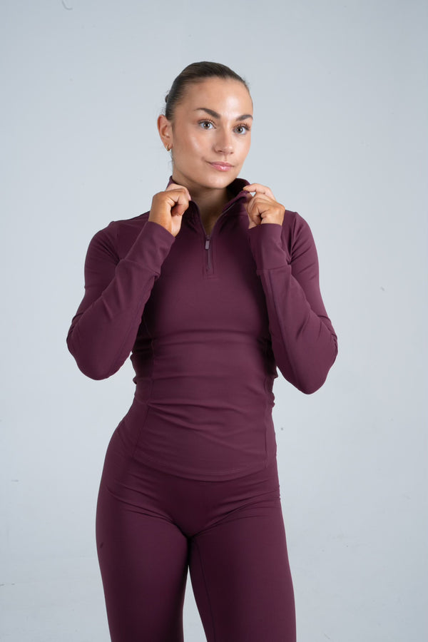 Shape Half Zip Berry