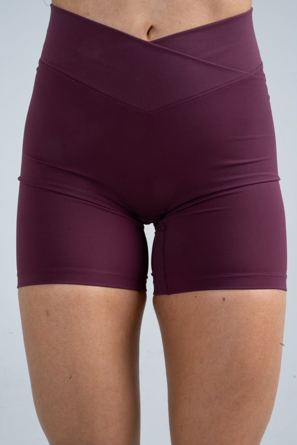 Opule Wrap shorts Berry