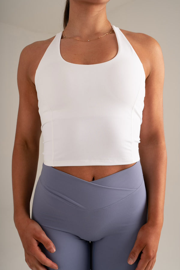 Racerback Bra White