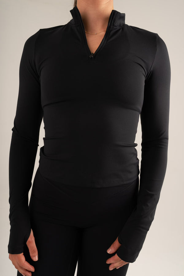Sculpt Half Zip Black