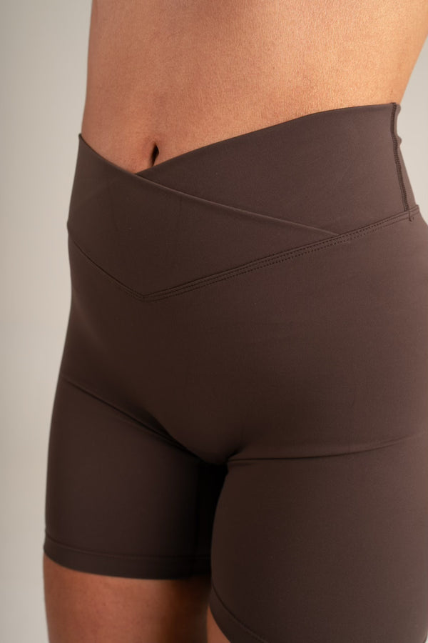 Opule Wrap shorts Espresso