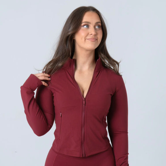 Opule Shape Jacket - Burgundy – flexwear.no