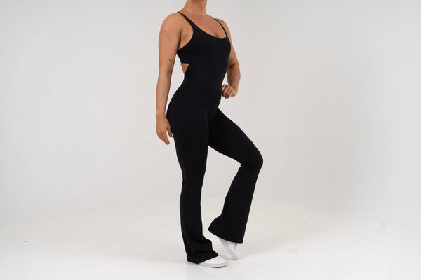 Opule Yoga Jumpsuit - Black