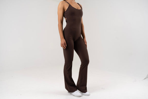 Opule Yoga Jumpsuit - Coffee