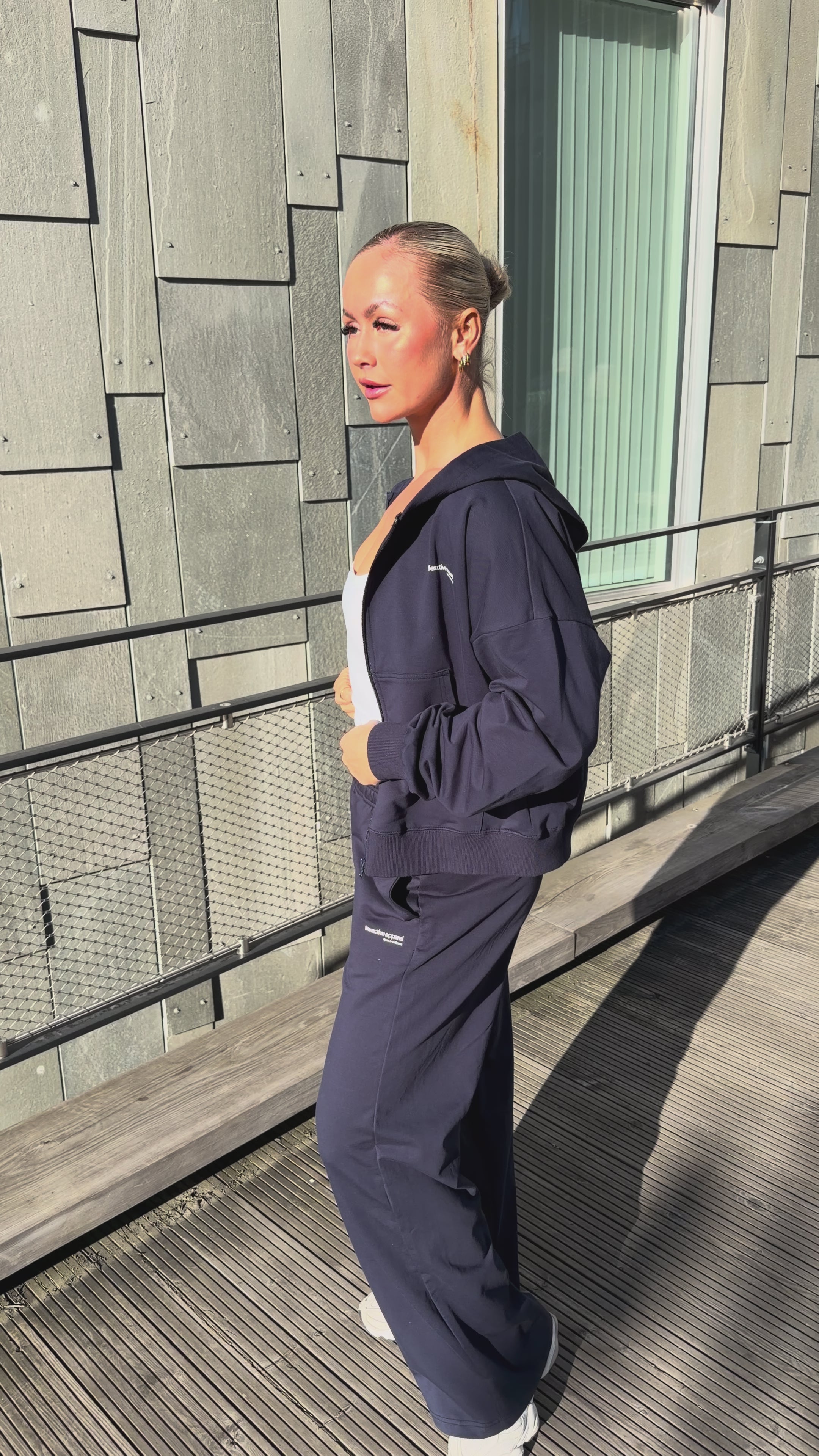 flexactive Zip Hoodie Navy – flexwear.no